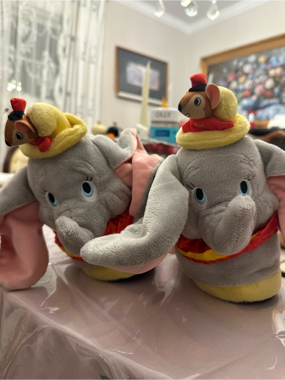 Happy feet dumbo slippers Disney.